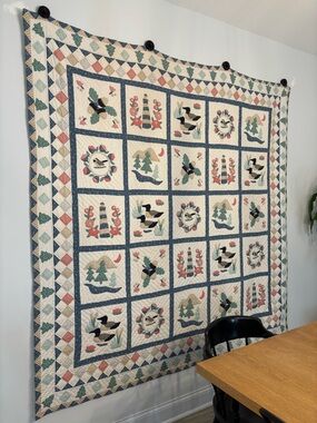 The cutest cottagecore quilt! 🪿🏡